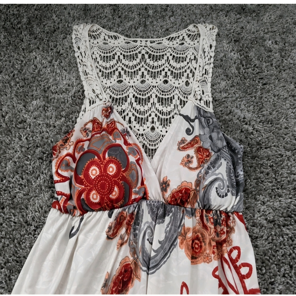 ANTHROPOLOGIE Floral Lace Maxi Dress